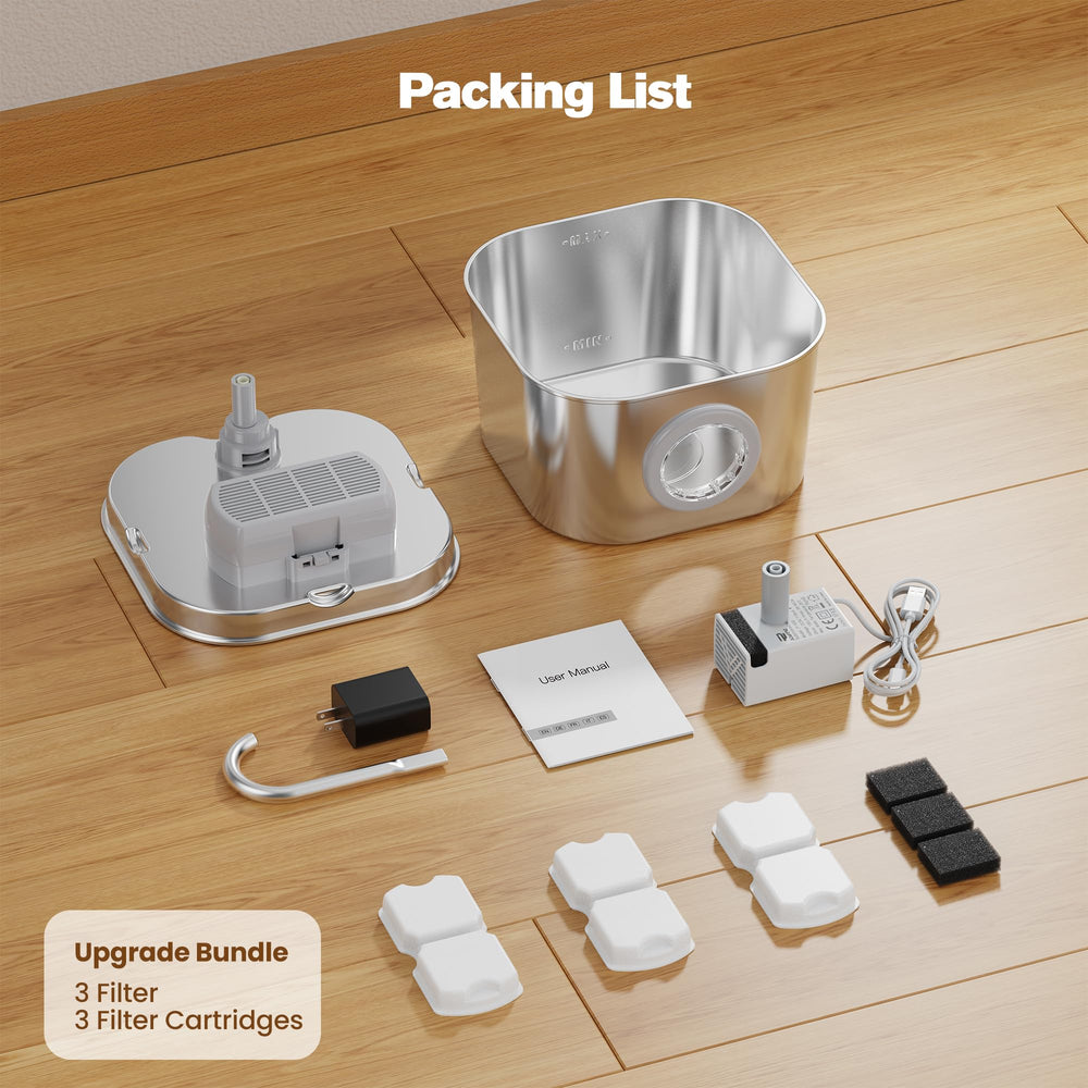 HOOISE cat water fountain suitable for multiple pets at home