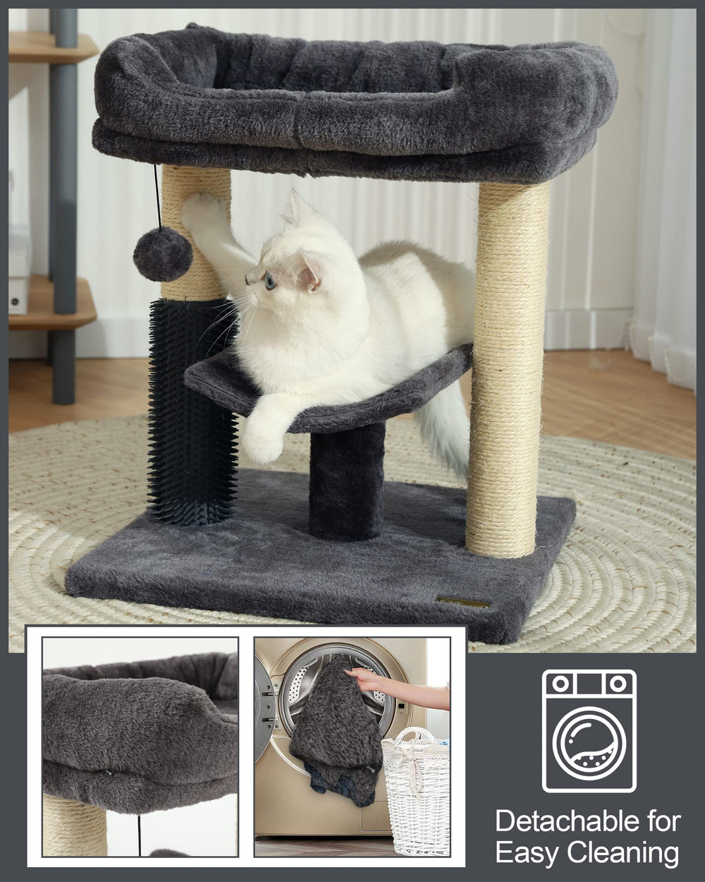 Hoopet cat tree quick assembly saves setup time