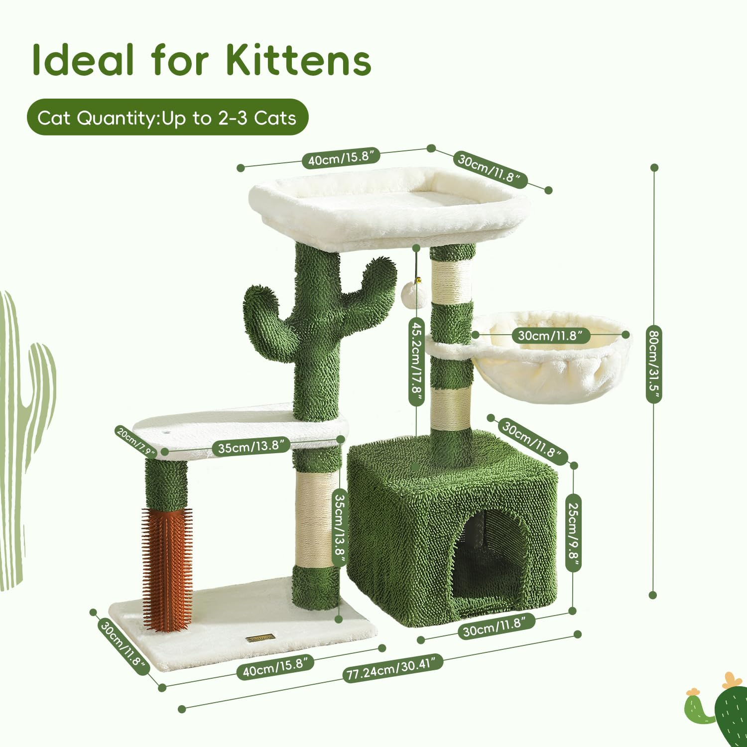 HOOPET sturdy base ensures safe climbing and jumping for curious cats