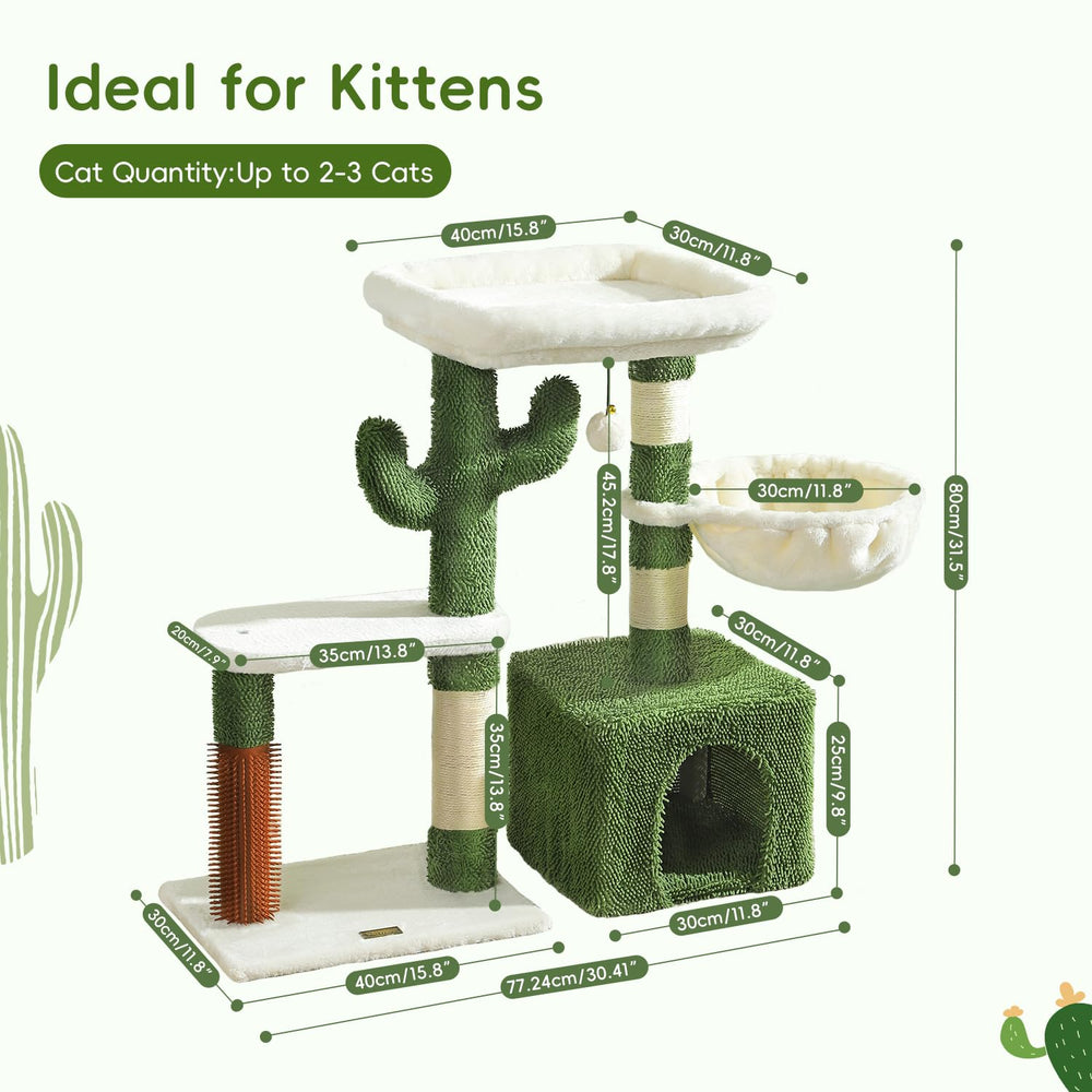 HOOPET sturdy base ensures safe climbing and jumping for curious cats