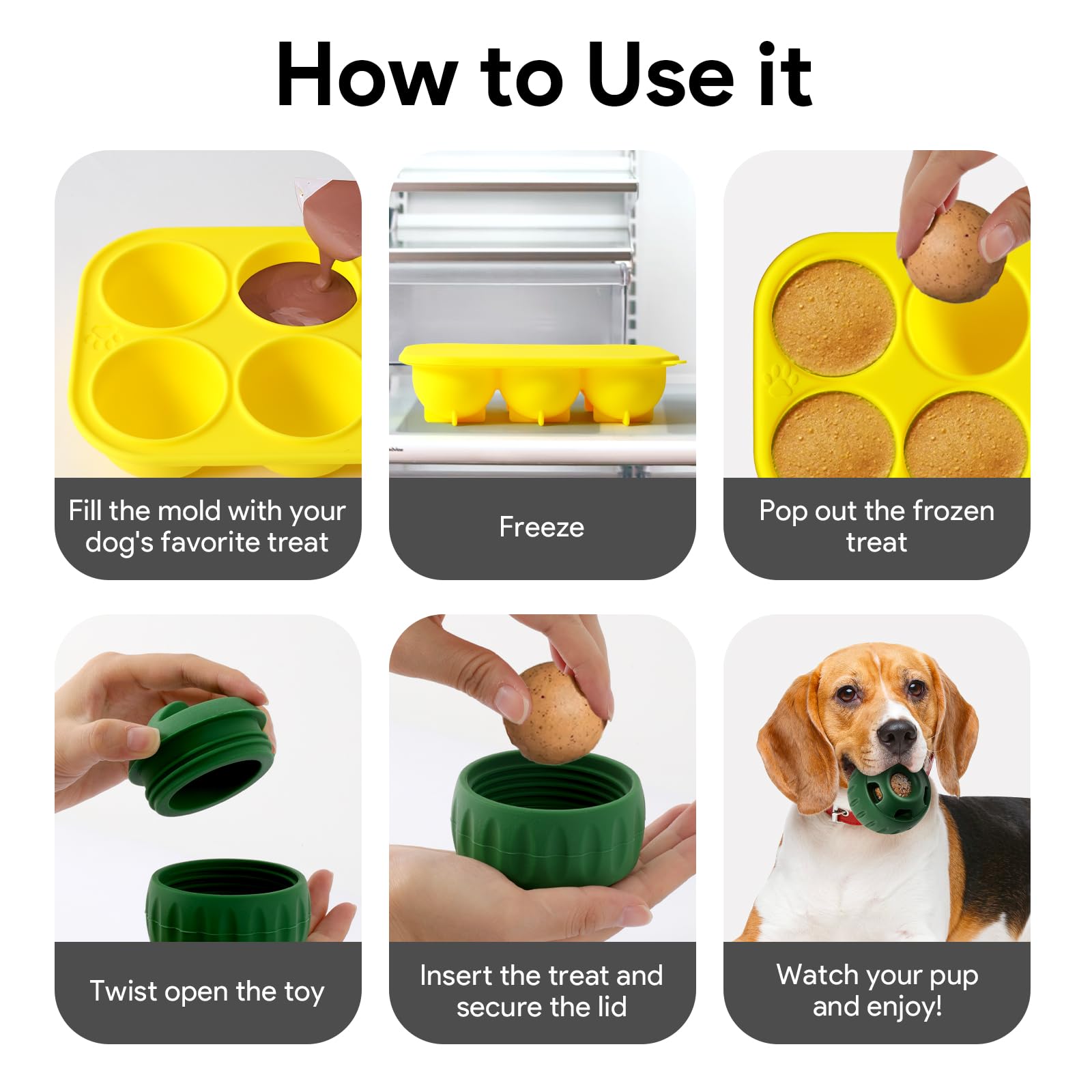 HooYiYuuX yellow molds add fun to treat time