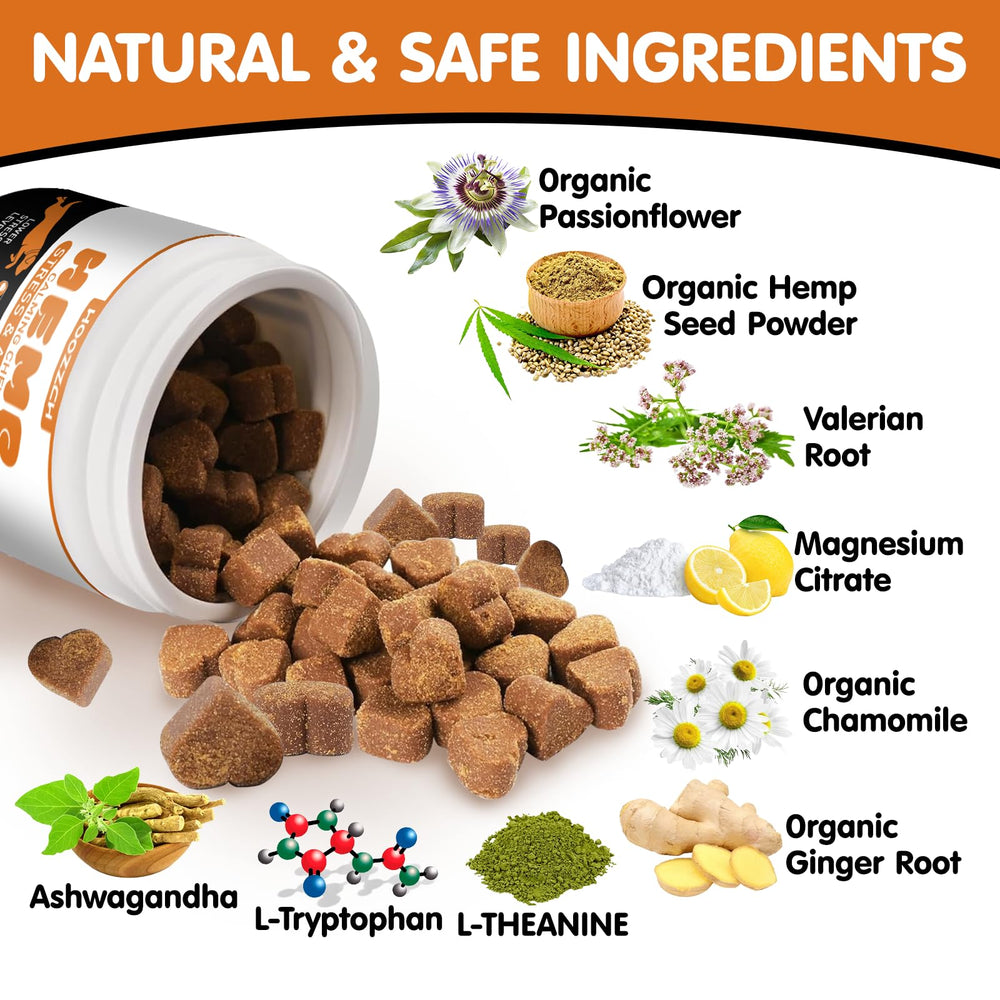 Hoozzch Calming Chews soft chew texture ready to feed.
