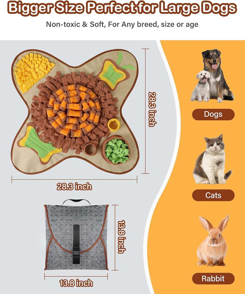 HOPET Snuffle Mat close-up reveals durable non-toxic fabric.