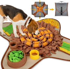 HOPET Snuffle Mat large-breed top view for interactive scent games.