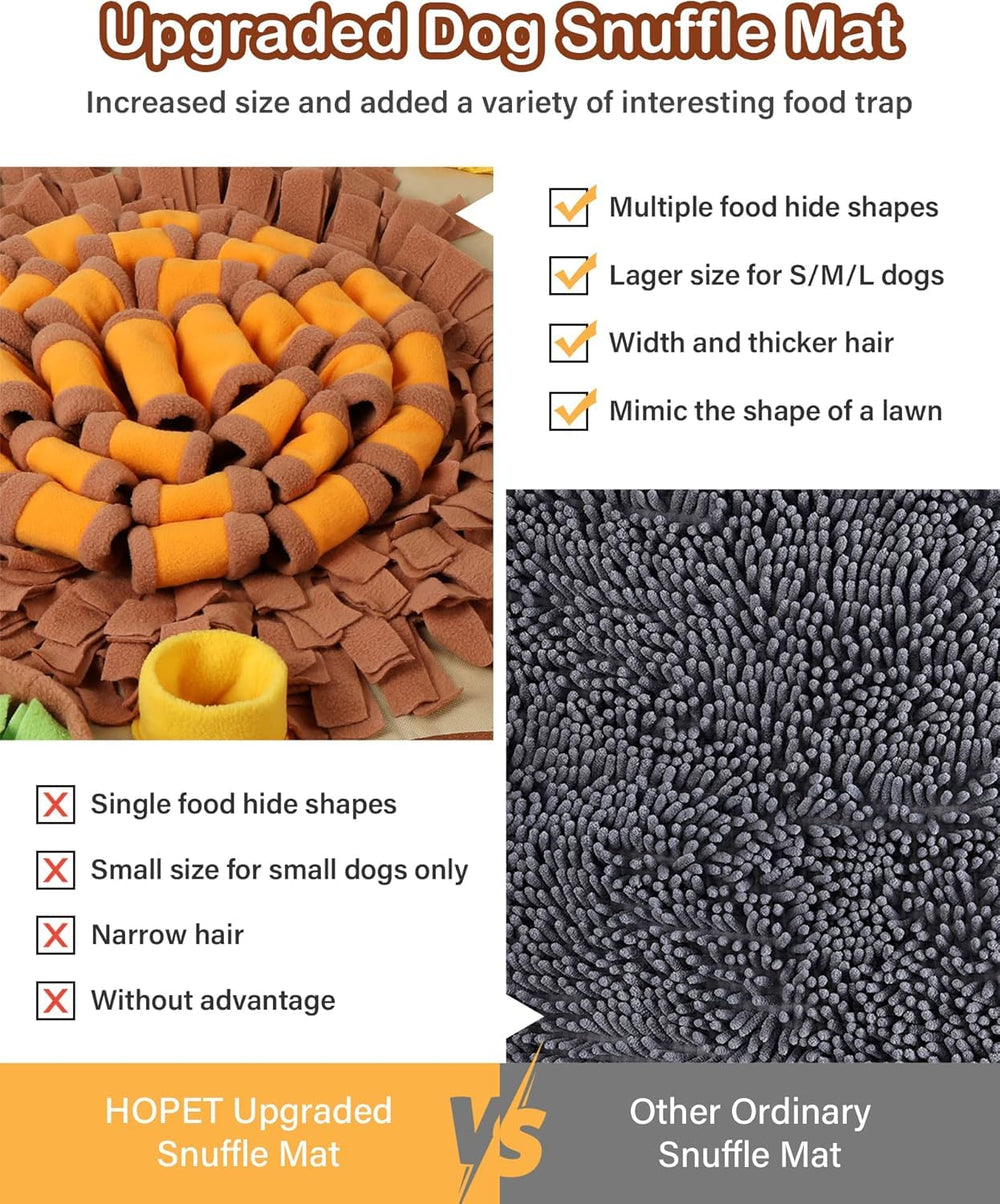 HOPET Snuffle Mat features thick grain-flannel and safe design.