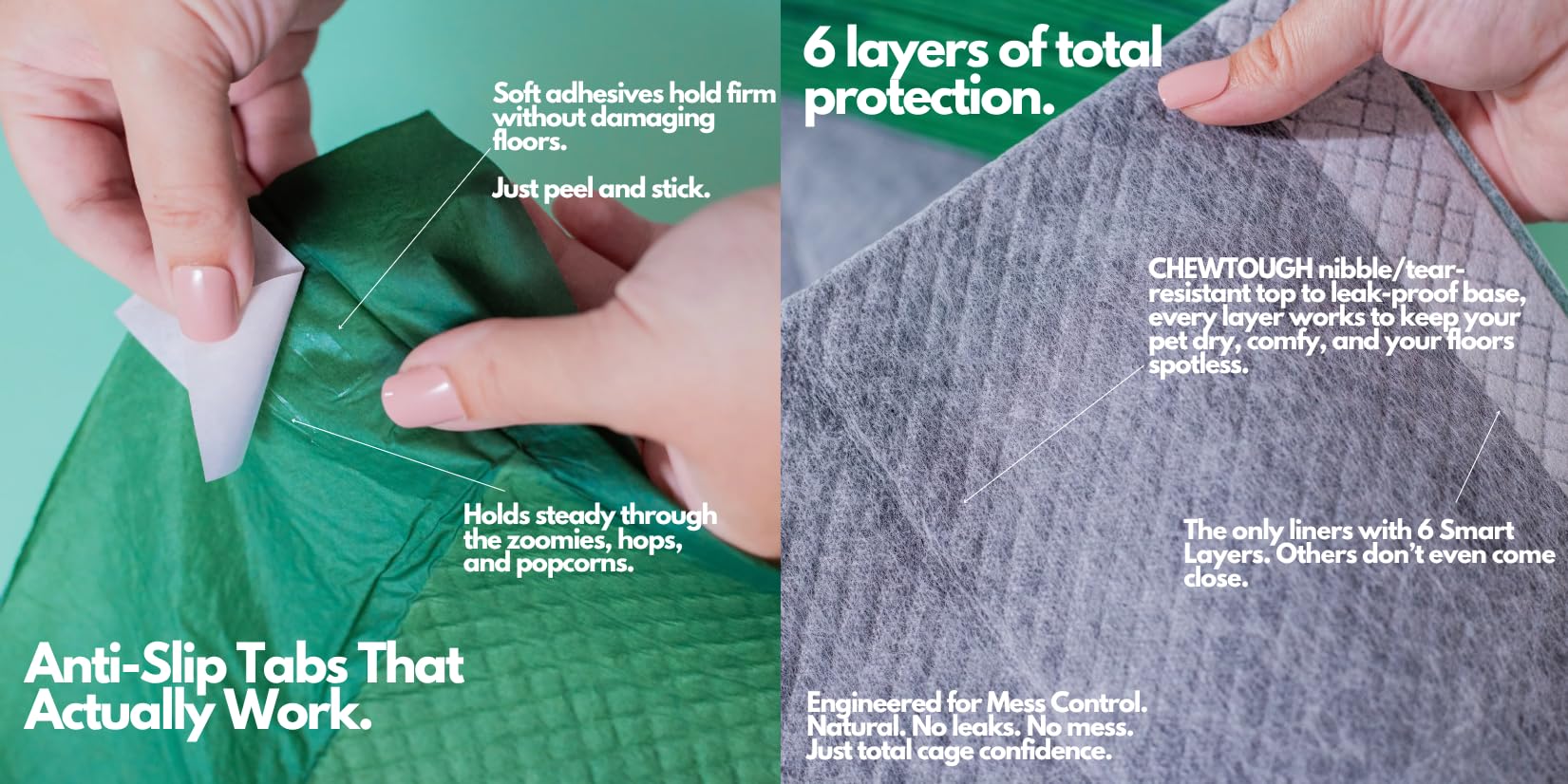 Hopp'd base impermeable protege pisos y muebles durante el uso diario