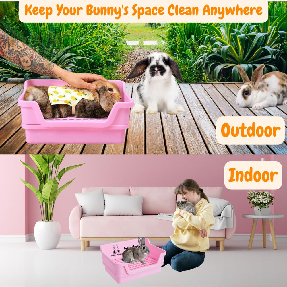 HoppScotch.bun Bumbox pink dump tray aids quick cleaning