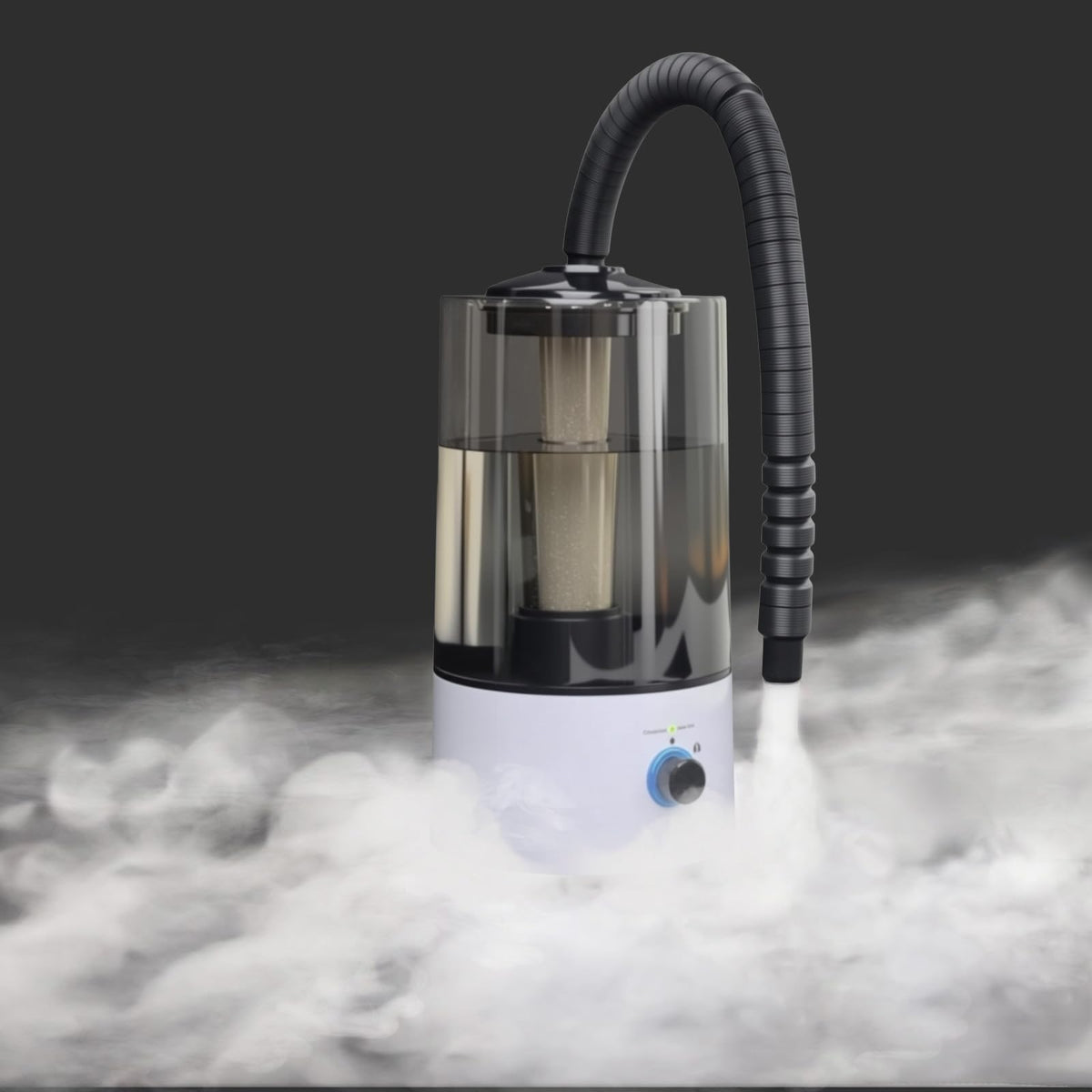 Hoqqf 4L tank visibility shows easy water monitoring for reliable humidification.