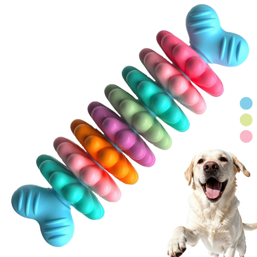 Horibnd Juguete cachorrito denticion hueso con petalos para masticar seguro