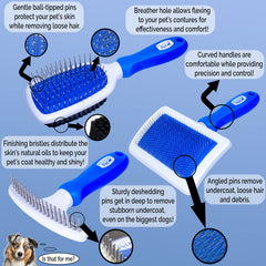 Horicon Pet deshedding-edge-comb helps manage undercoat with controlled shedding.
