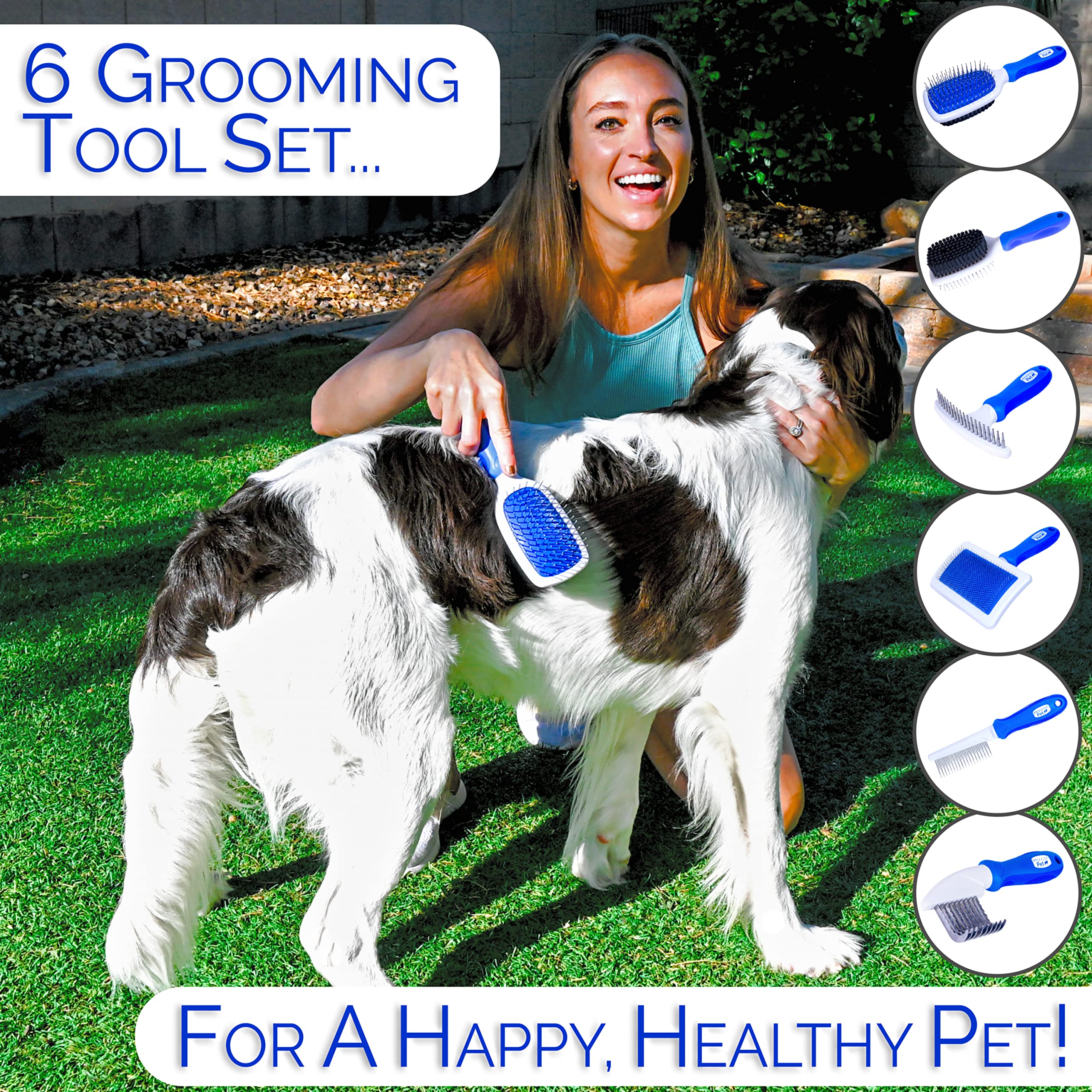 Horicon Pet slicker brush removes loose fur with a comfortable glide.