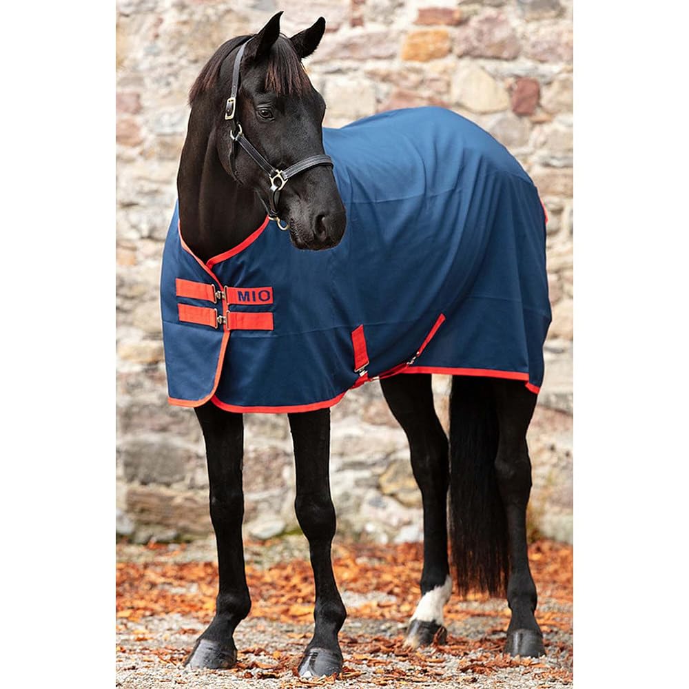 Horseware Mio Stable Sheet closeup stitching highlights durable construction.