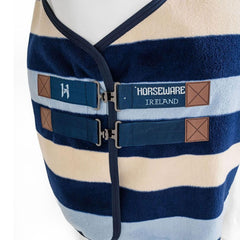 Horseware Newmarket Fleece Cooler moisture-wicking fabric helps keep the horse dry
