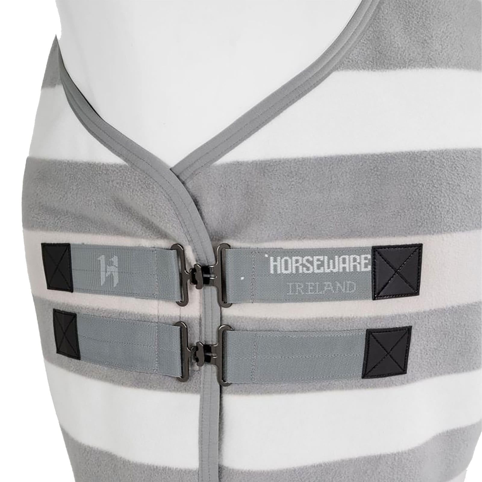 Horseware Newmarket Fleece Cooler side view shows breathable fabric for comfort on warm days.