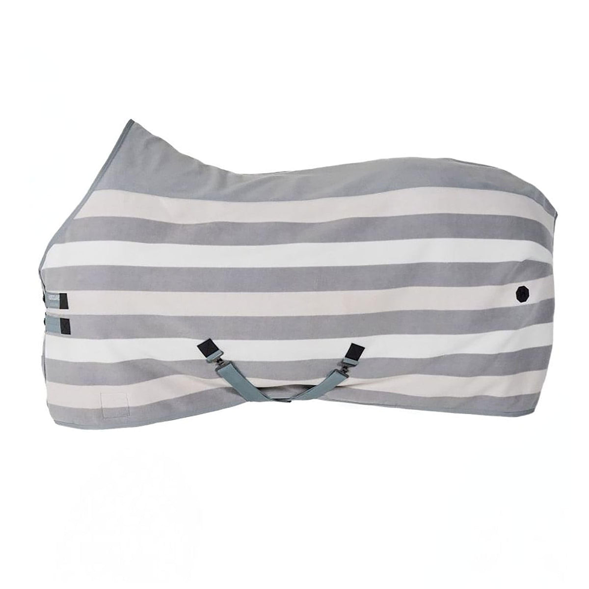 Horseware Newmarket Fleece Cooler stripe pattern for premium stable look