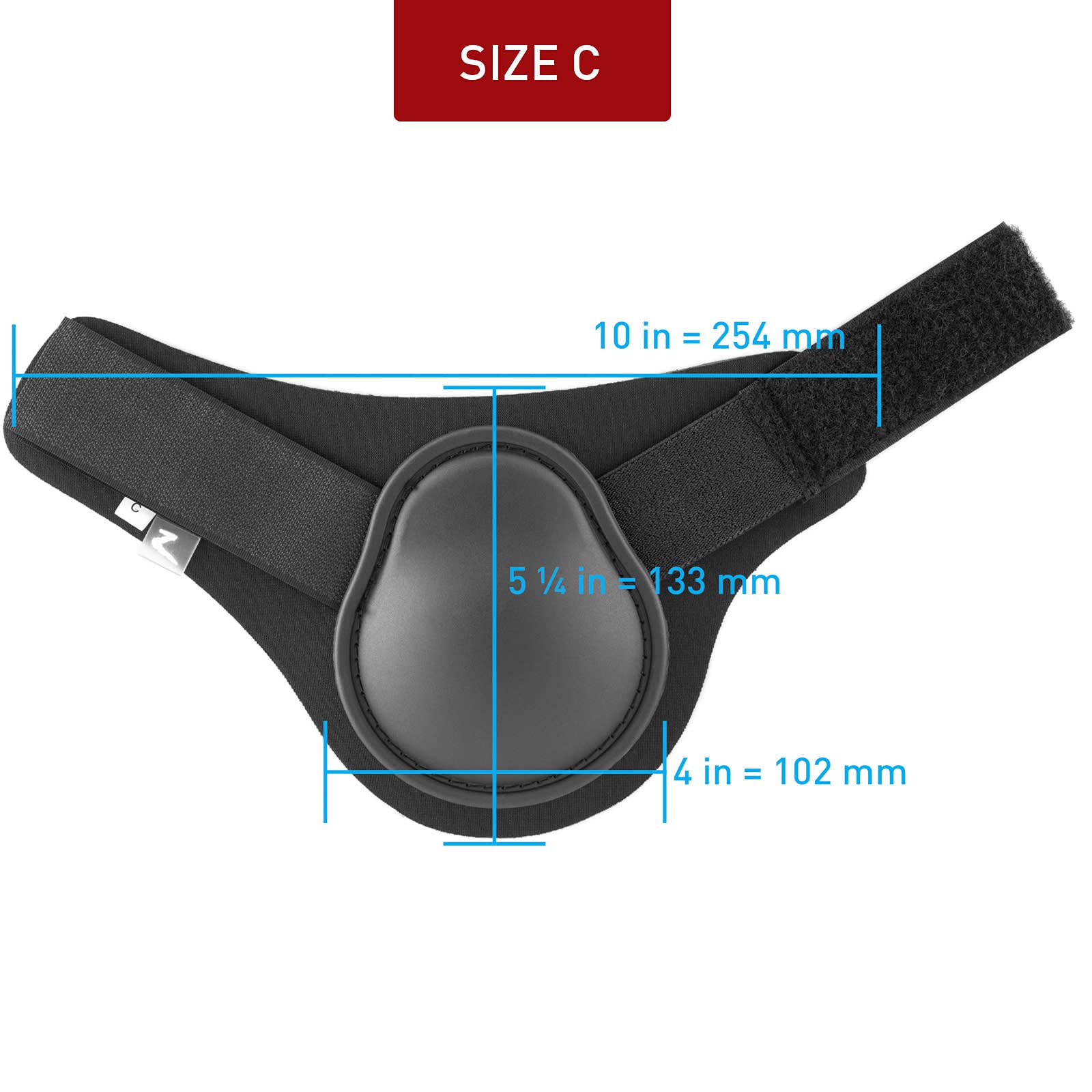 HORZE Chicago fetlock rear boot in action protecting hind legs