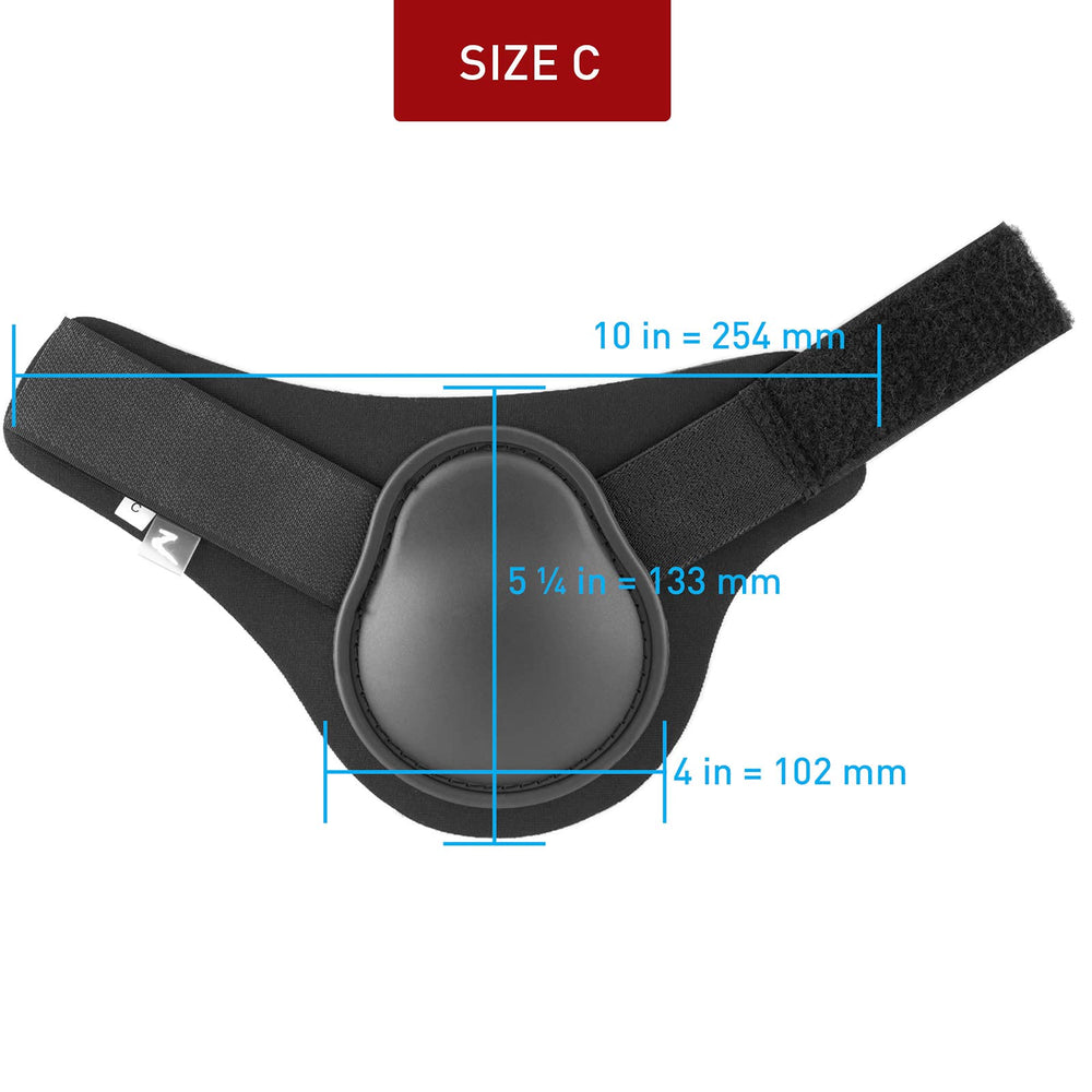 HORZE Chicago Fetlock Rear Boots in-ring wear demonstrates lightweight protection