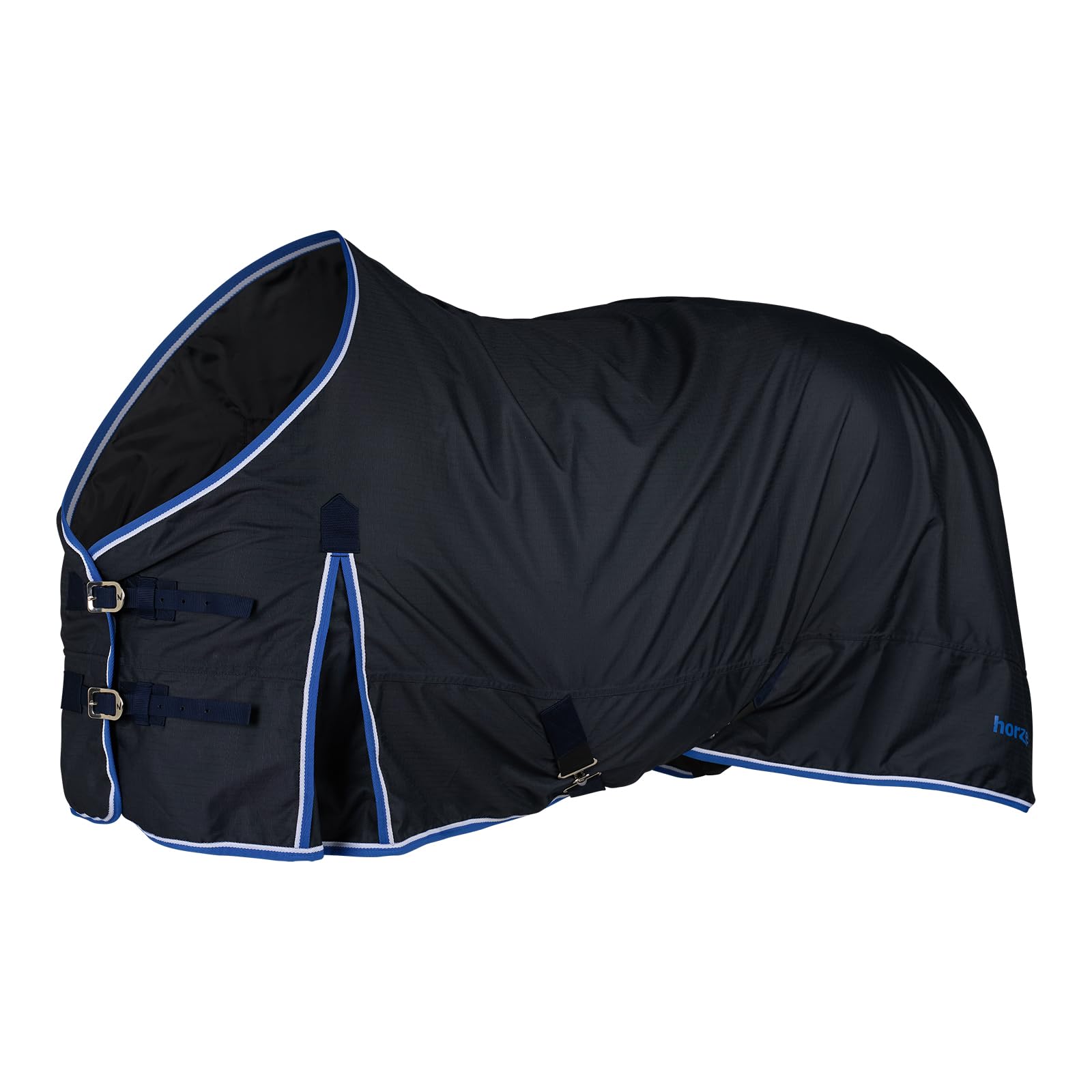 HORZE Glasgow front view shows waterproof turnout protection for rainy rides.