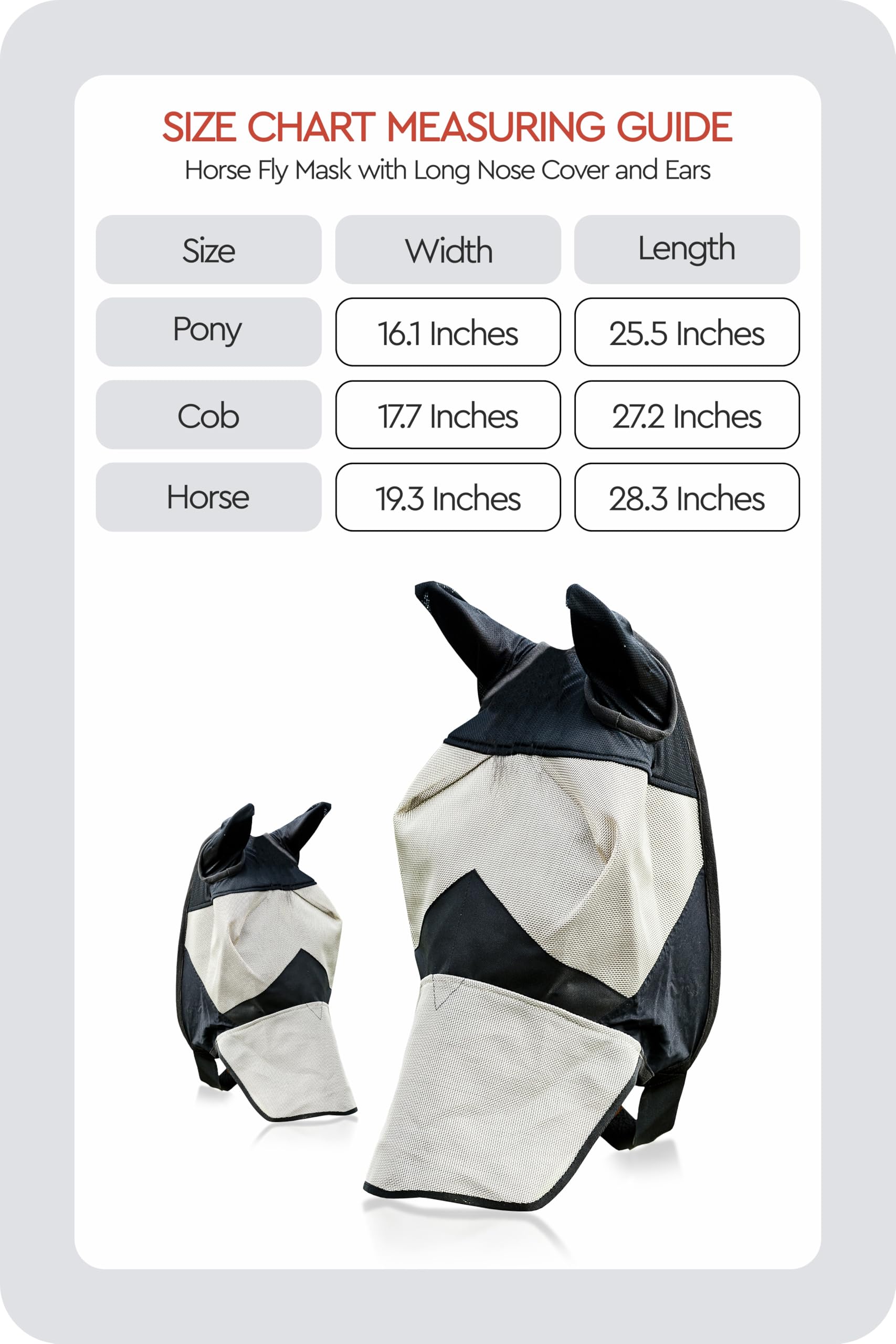 HORZE horse fly mask UV protection blocks sun, protecting eyes during sunny rides.