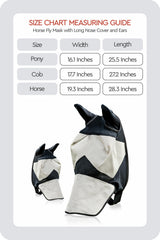 HORZE horse fly mask UV protection blocks sun, protecting eyes during sunny rides.
