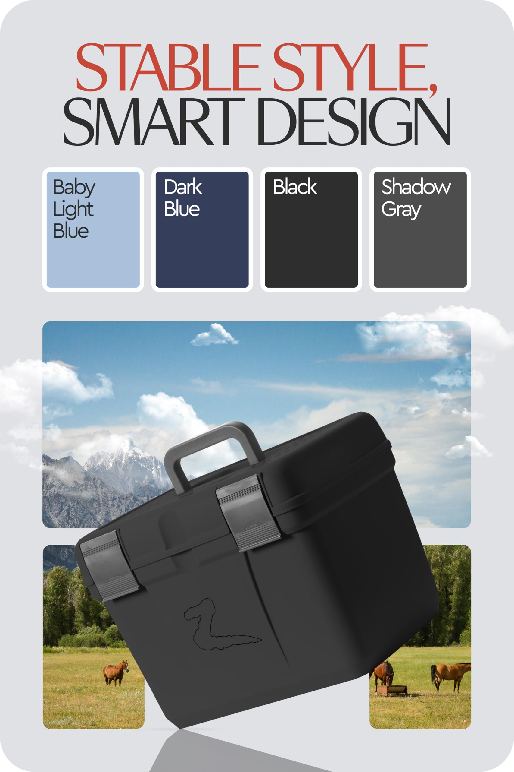 HORZE Smart Grooming Box lid used as a safe grooming step