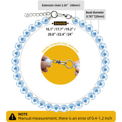Hosiwei necklace shows durable stainless steel wire rope for daily wear