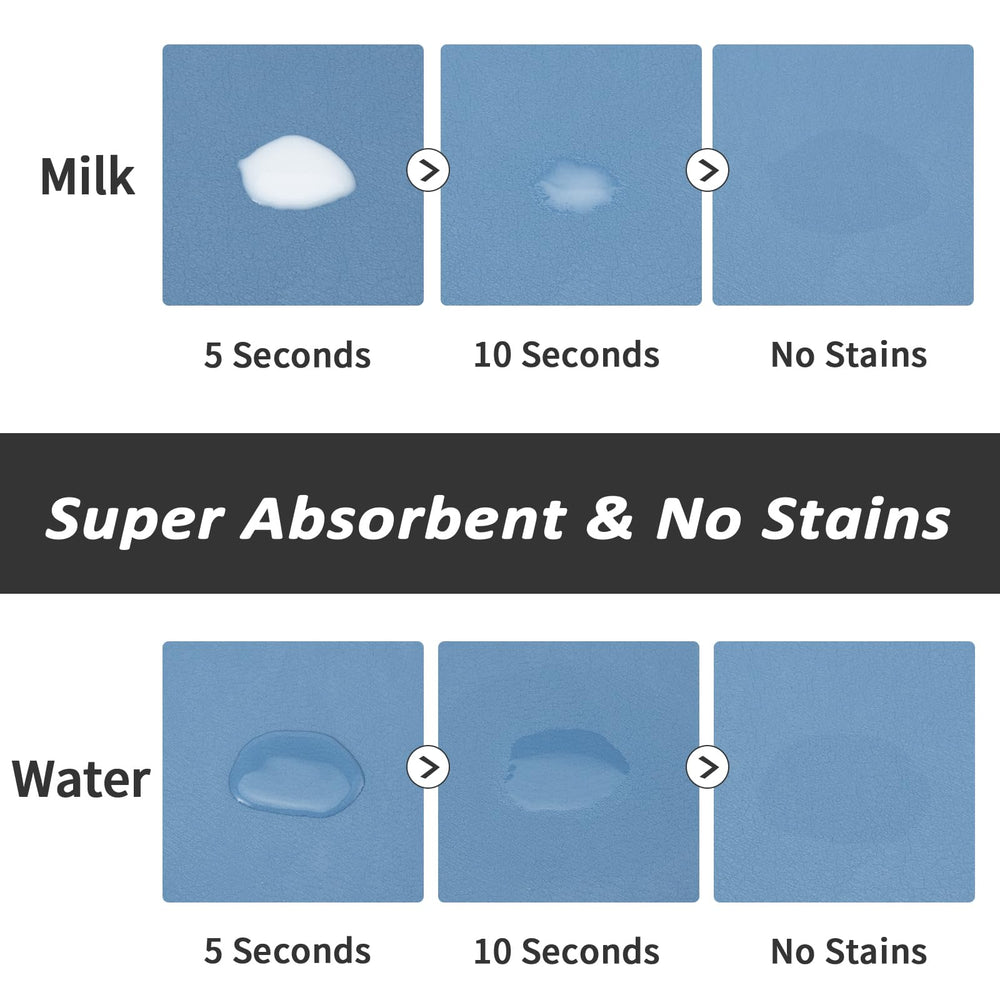 HotLive paw-blue mat’s anti-slip backing keeps bowls stable during meals.