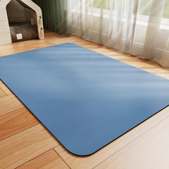 HotLive dog food mat absorbent blue reduces spills and keeps floors clean.