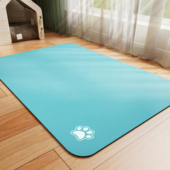 HotLive dog food mat absorbent surface catching spills for clean bowls