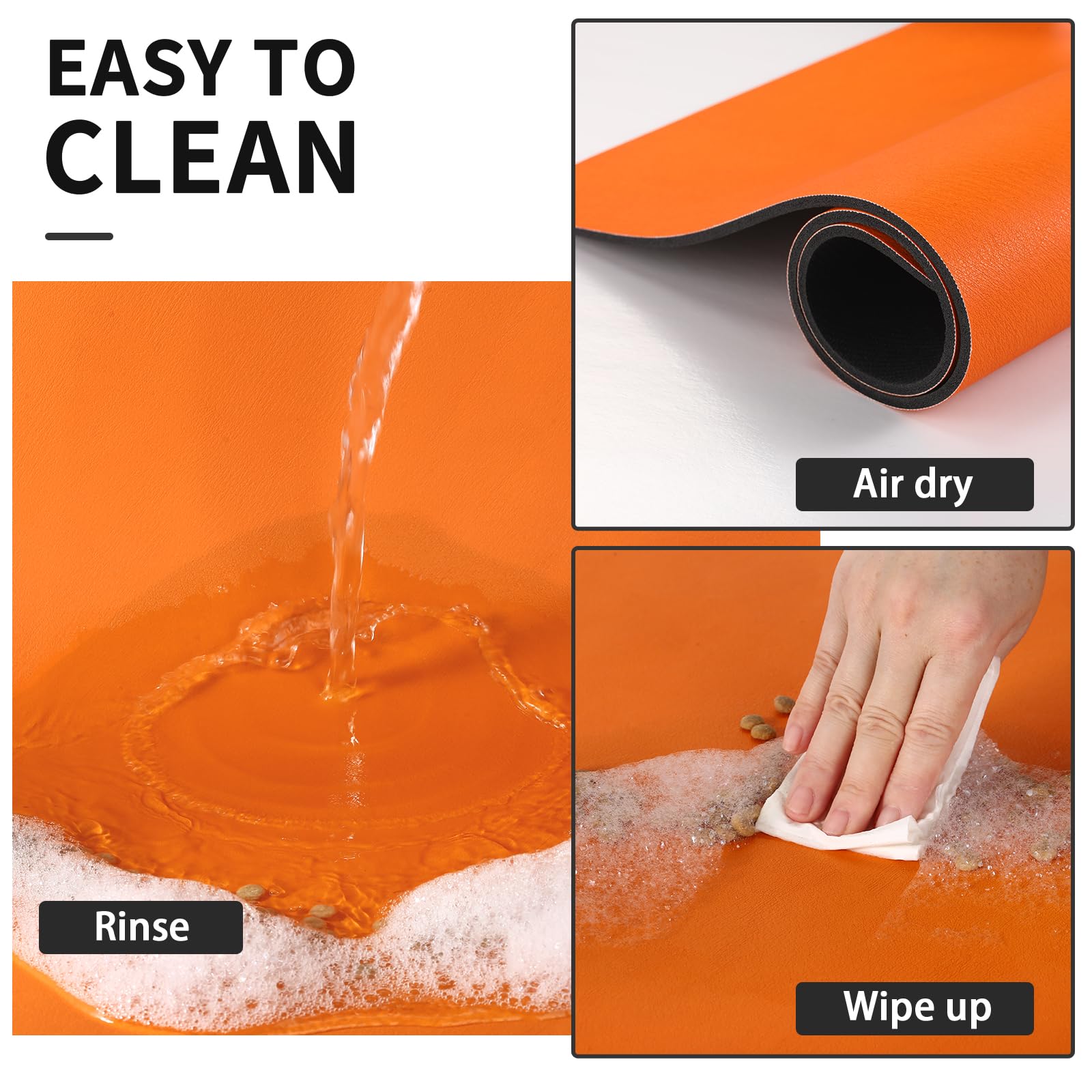 HotLive mat is easy to clean; rinse and air dry quickly