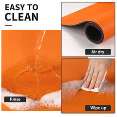 HotLive mat is easy to clean; rinse and air dry quickly