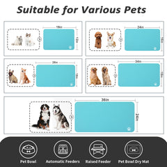 HotLive dual-bowl mat accommodates two bowls and reduces mess.