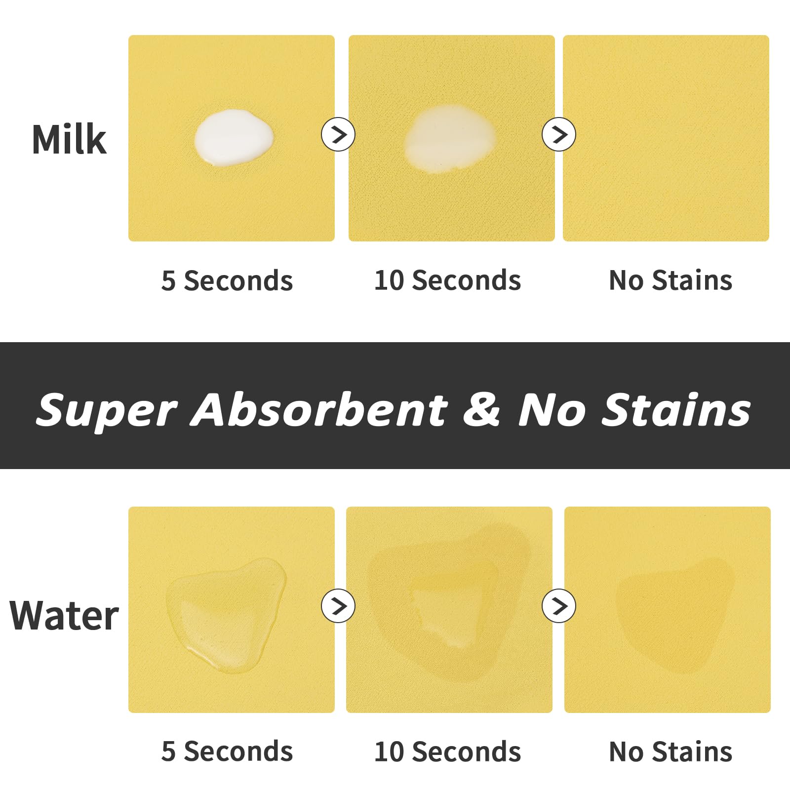 HotLive no-stains PU material mat hides stains for easy cleanup after meals.