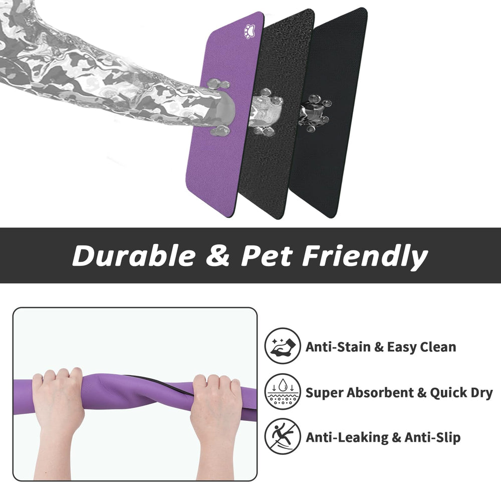 HotLive Paw Purple quick-dry surface dries fast after washing.