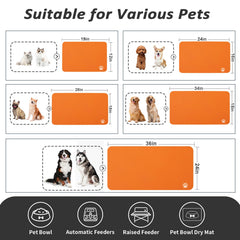 HotLive pet-feeding mat two-bowls supports stable feeding and reduces puddles.