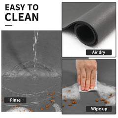 HotLive pet food mat is easy to clean and quick-drying after meals.