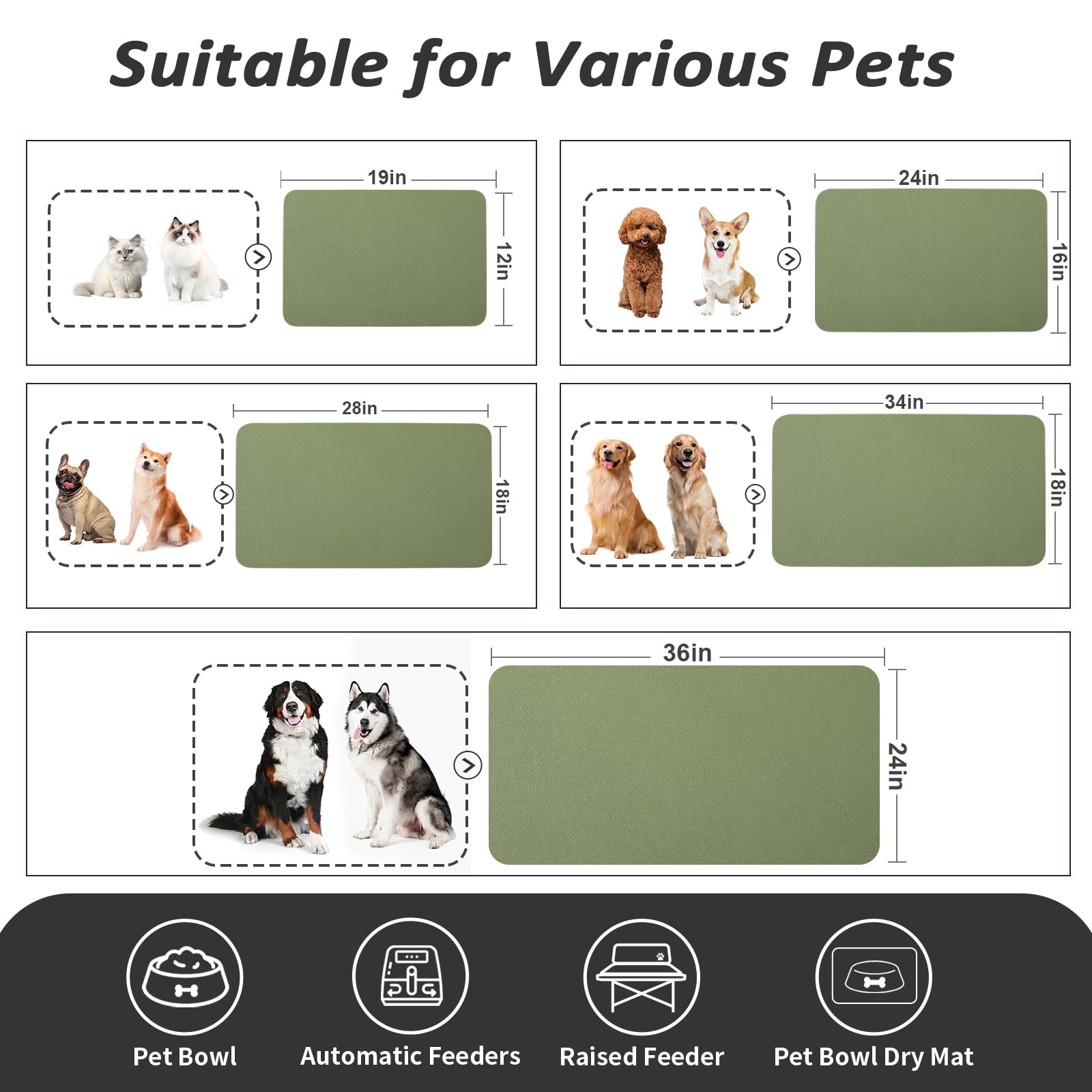 HotLive pet mat easy-clean-rinse surface allows quick cleanup after meals.