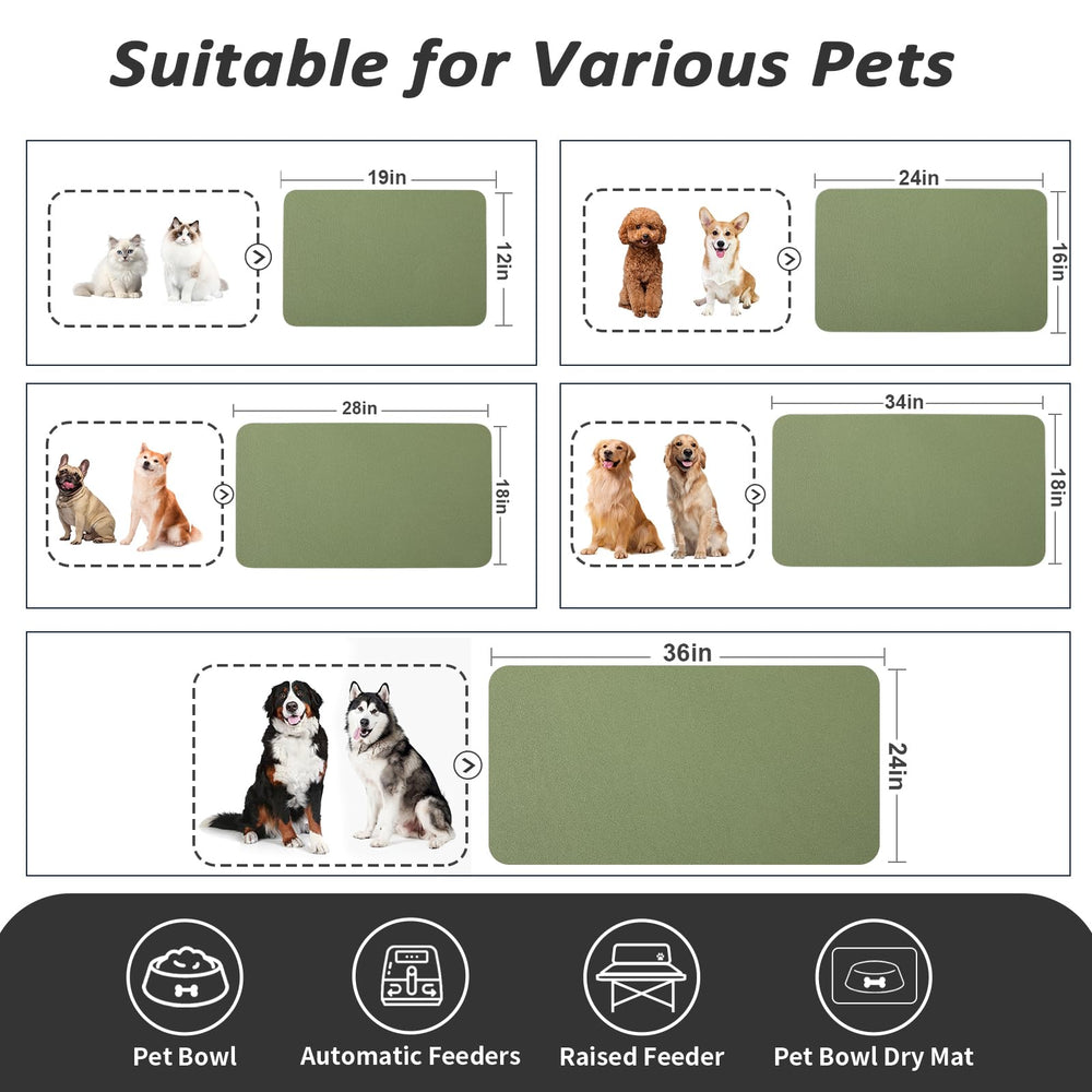 HotLive pet mat easy-clean-rinse surface allows quick cleanup after meals.