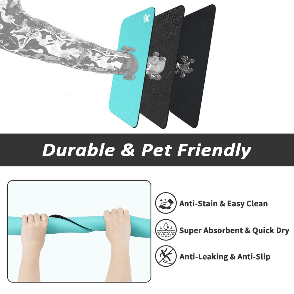 HotLive under-feeder mat fits automatic feeders for tidy setup.