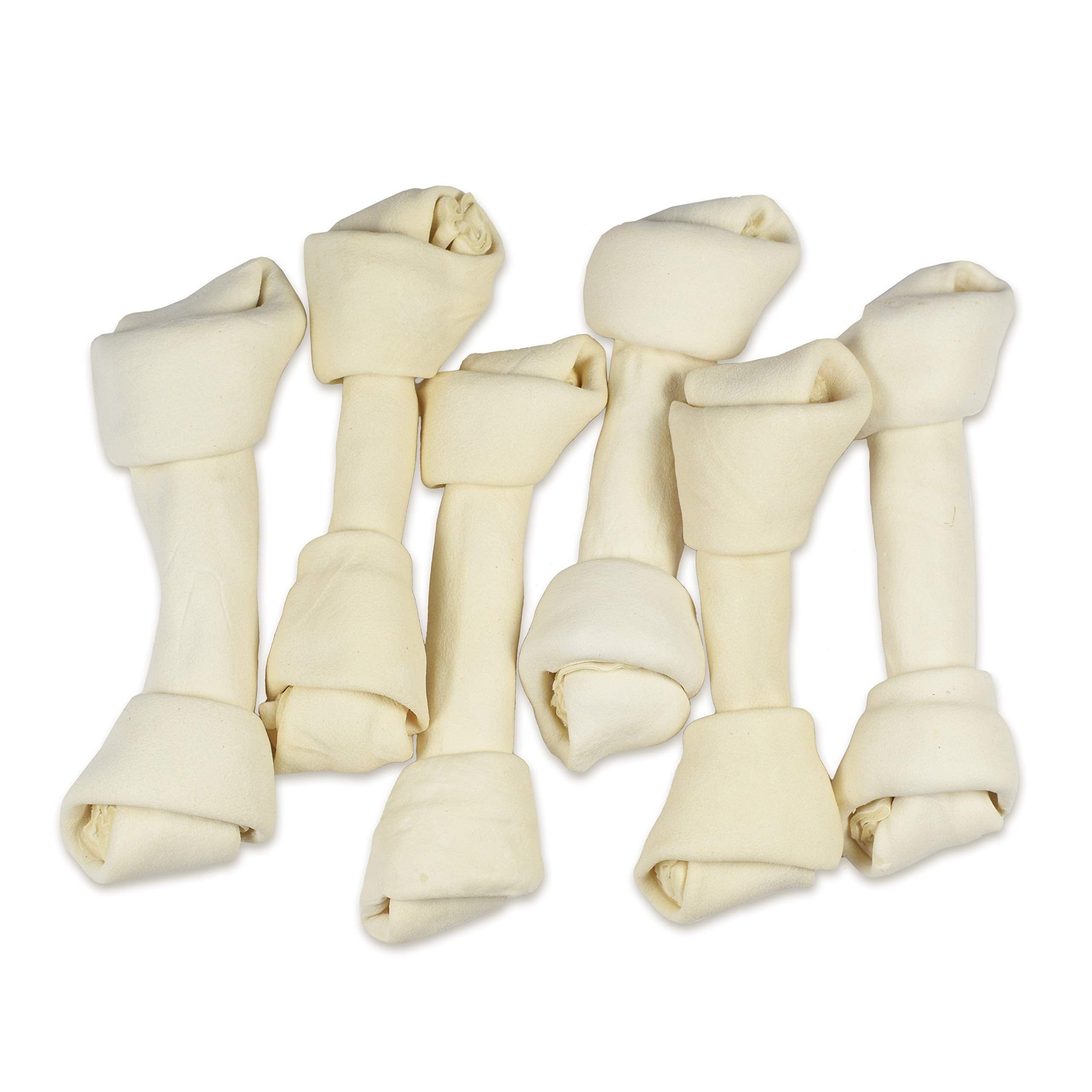 Hotspot Pets 5-pack rawhide bones front view for long lasting chews for large dogs