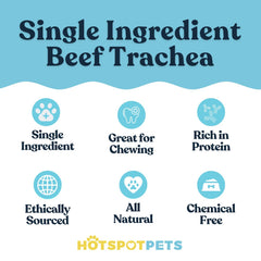 Hotspot Pets beef trachea single-ingredient chew: grass-fed, grain-free and easy to digest
