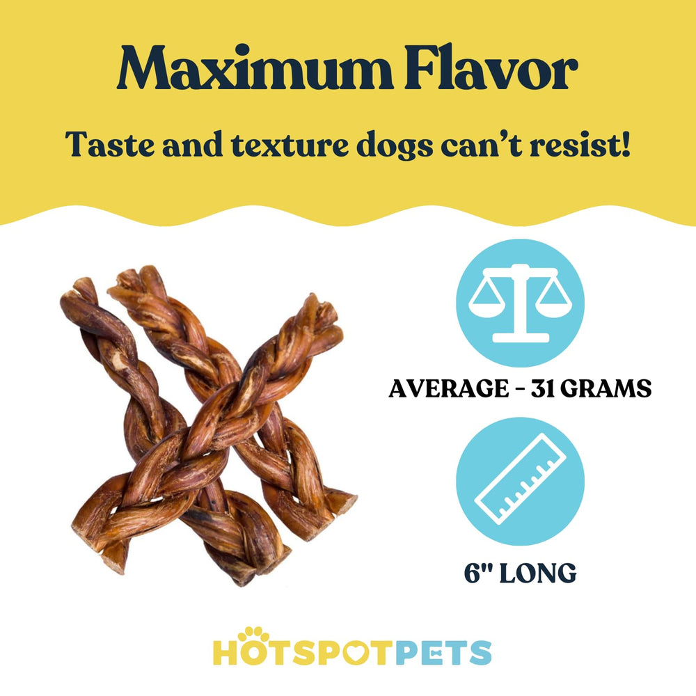 Hotspot Pets 6inch bully sticks packaging grain-free all-natural beef