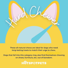 Hotspot Pets bully sticks dog chew—grain-free rawhide alternative for dogs.