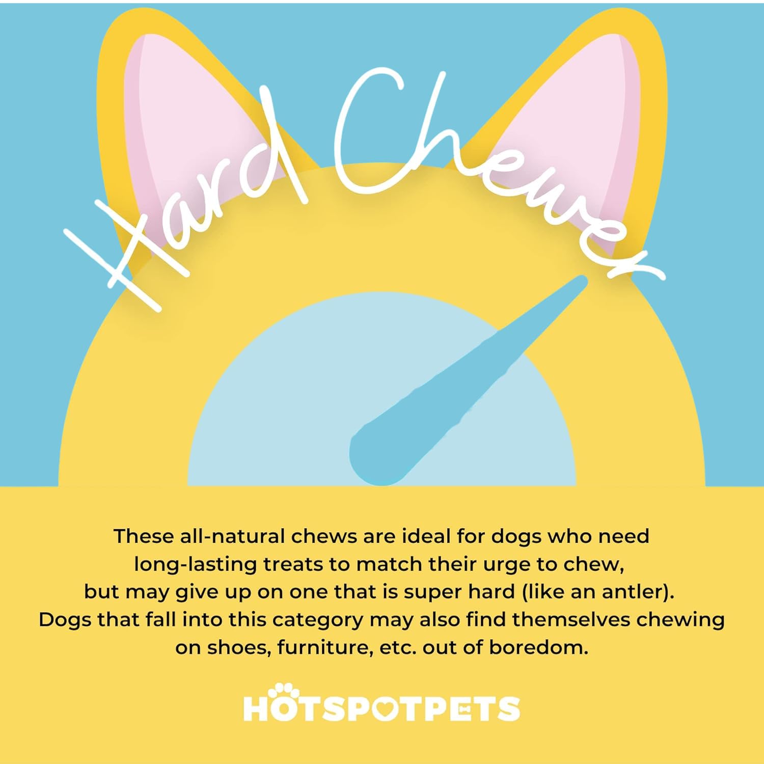 Hotspot Pets Bully Sticks low-odor image underlines cleaner feeding experience.