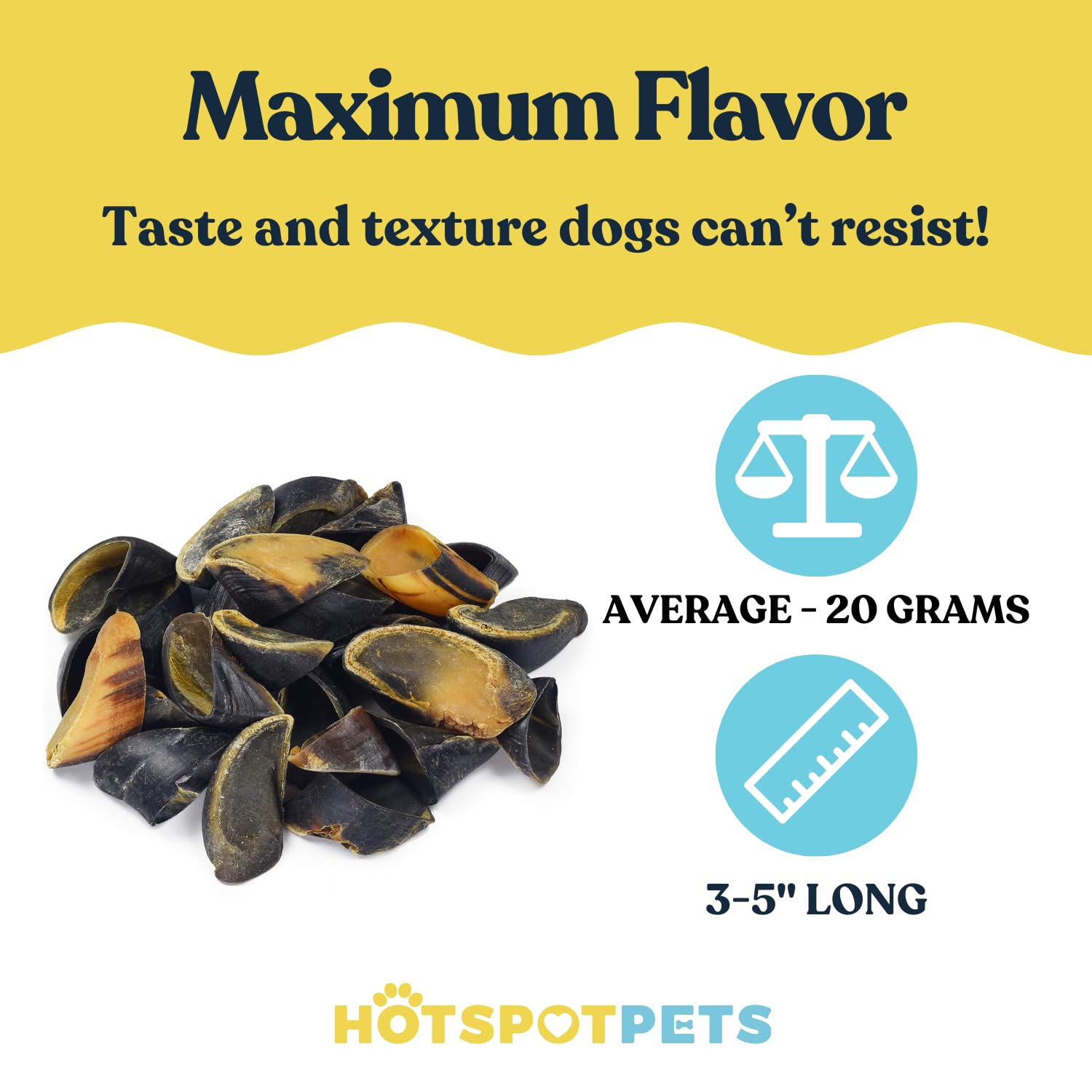 Hotspot Pets dog chew hooves may support oral hygiene routines