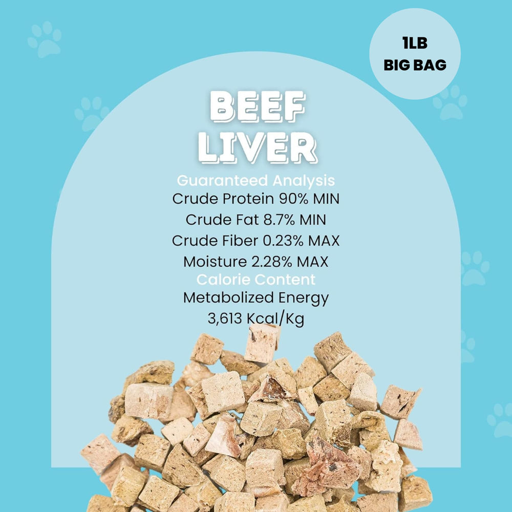 Hotspot Pets beef liver treats suitable for cats and dogs during training.