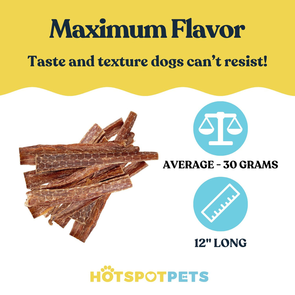 HotSpot Pets grass-fed beef esophagus chews from beef esophagus
