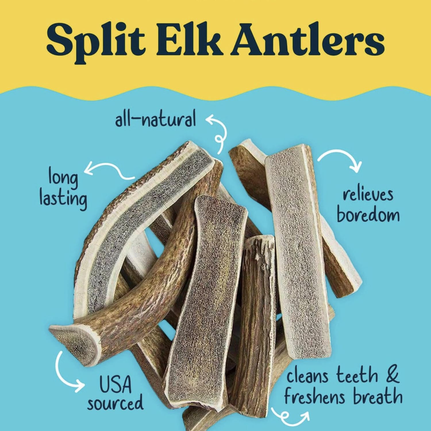 Hotspot Pets odorless elk antlers keep indoor chewing neat.