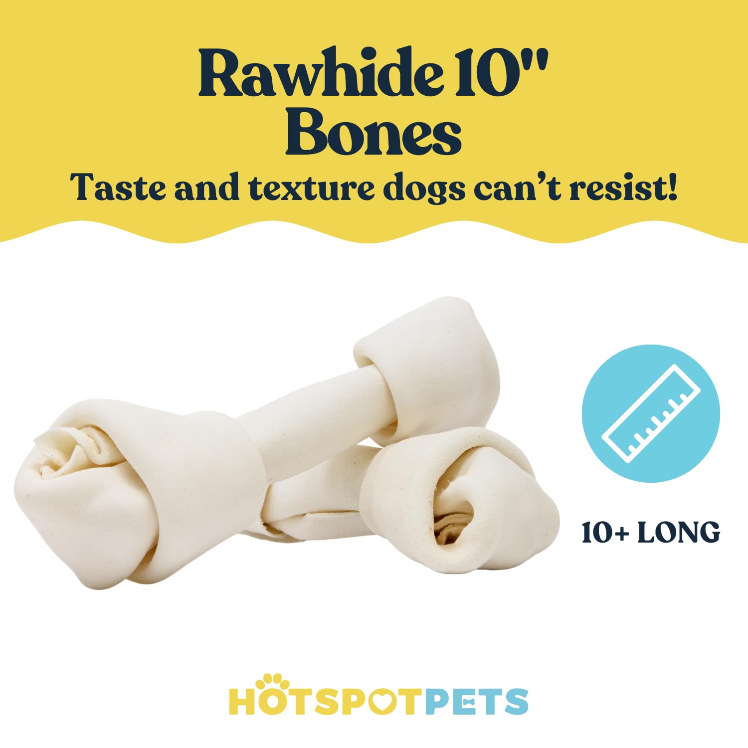 Hotspot Pets rawhide bone promoting dental care during chews