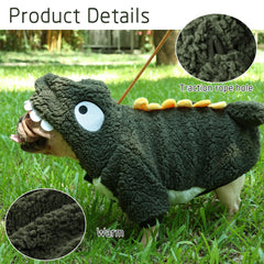 Hotumn dog jacket double zipper enables easy on/off